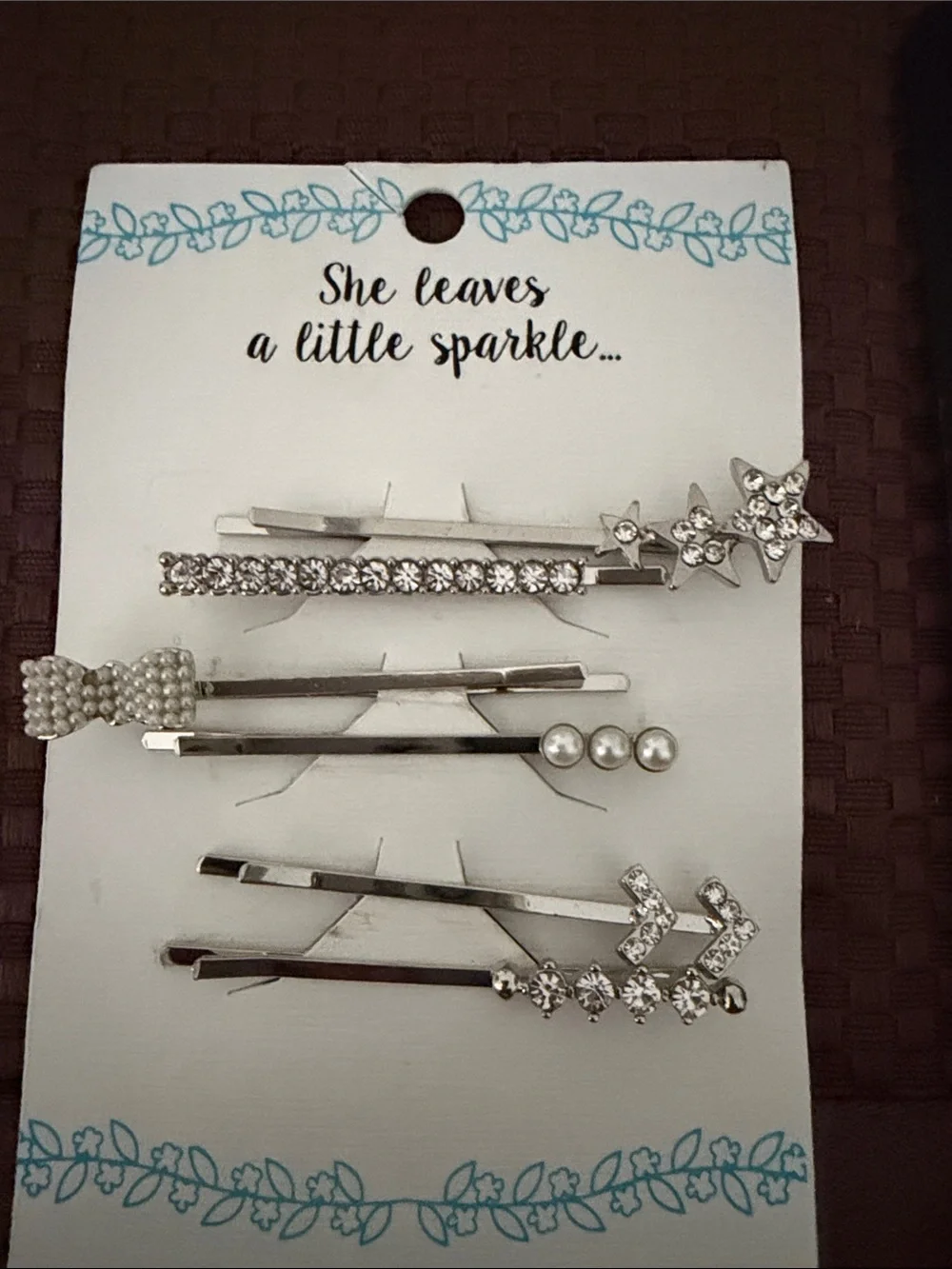 Lot of 21 Silver Hair Pins Set - Silver Decorative Bobby Pins